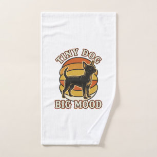 Chihuahua Lover Shirt Retro Engraved Dog Humour De Hand Towel