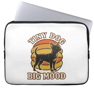 Chihuahua Lover Shirt Retro Engraved Dog Humour De Laptop Sleeve