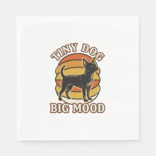 Chihuahua Lover Shirt Retro Engraved Dog Humour De Napkin