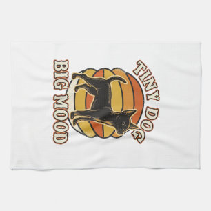 Chihuahua Lover Shirt Retro Engraved Dog Humour De Tea Towel