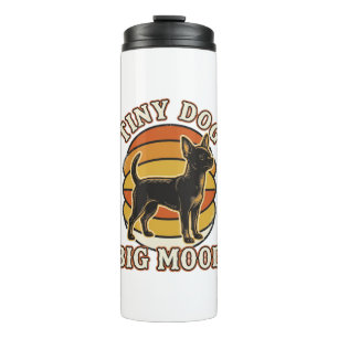 Chihuahua Lover Shirt Retro Engraved Dog Humour De Thermal Tumbler