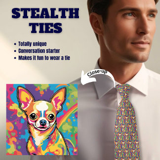 Chihuahua Lover's Stealth Neck Tie
