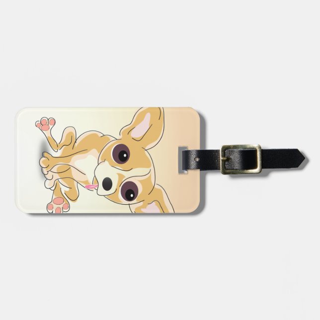 Chihuahua luggage Tag (Front Horizontal)