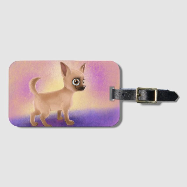 Chihuahua Luggage Tag (Front Horizontal)