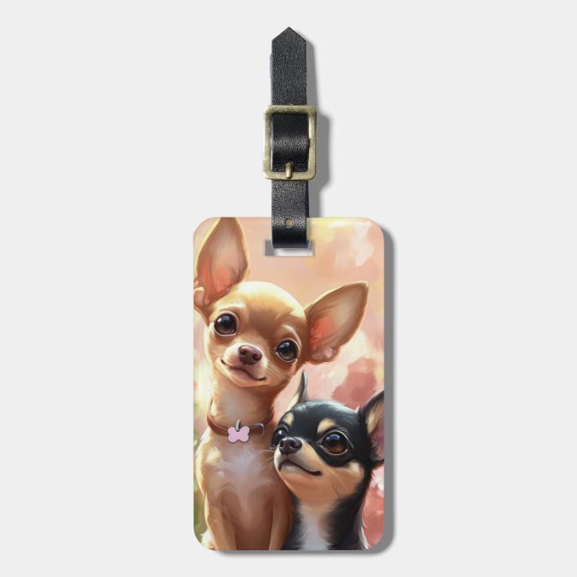 Chihuahua Luggage Tags (Front Vertical)