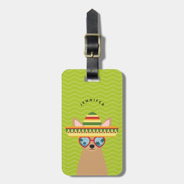 Chihuahua Luggage Tags (Front Vertical)