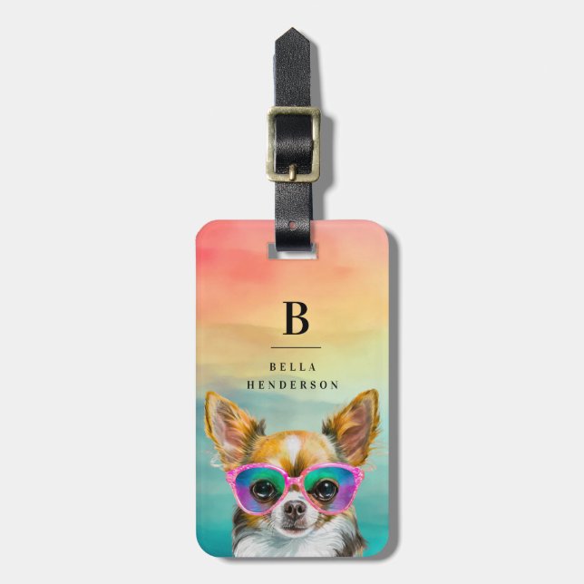 Chihuahua Luggage Tags (Front Vertical)