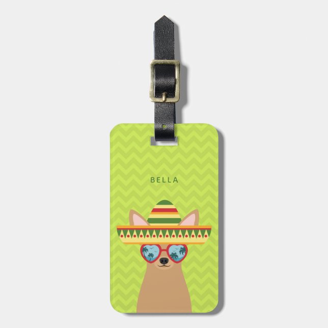 Chihuahua Luggage Tags (Front Vertical)