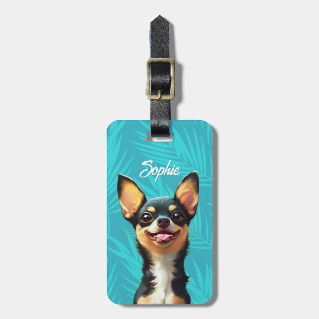 Chihuahua Luggage Tags (Front Vertical)