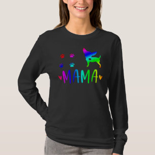 Chihuahua Mama Colourful Love T-Shirt