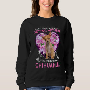 Chihuahua Mama Dog Mum Dog Owner Happy Mother's Da Sweatshirt
