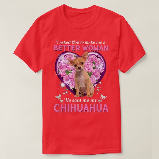 Chihuahua Mama Dog Mum Dog Owner Happy Mother's Da T-Shirt (Design Front)