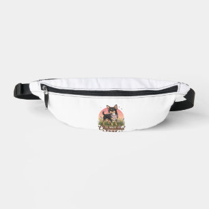 Chihuahua Mama Dog Pink Floral Bandana_1 Bum Bags