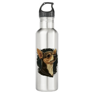 Chihuahua Merry Christmas X-Mas Tree Cute 710 Ml Water Bottle