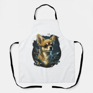 Chihuahua Merry Christmas X-Mas Tree Cute Apron