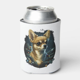 Chihuahua  Merry Christmas  X-Mas Tree  Cute    Can Cooler