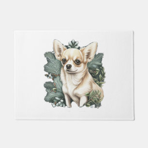 Chihuahua Merry Christmas X-Mas Tree Cute Doormat