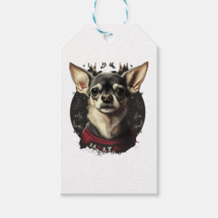 Chihuahua  Merry Christmas  X-Mas Tree  Cute   Gift Tags