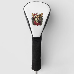 Chihuahua  Merry Christmas  X-Mas Tree  Cute       Golf Head Cover