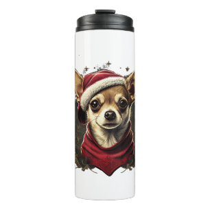 Chihuahua  Merry Christmas  X-Mas Tree  Cute       Thermal Tumbler