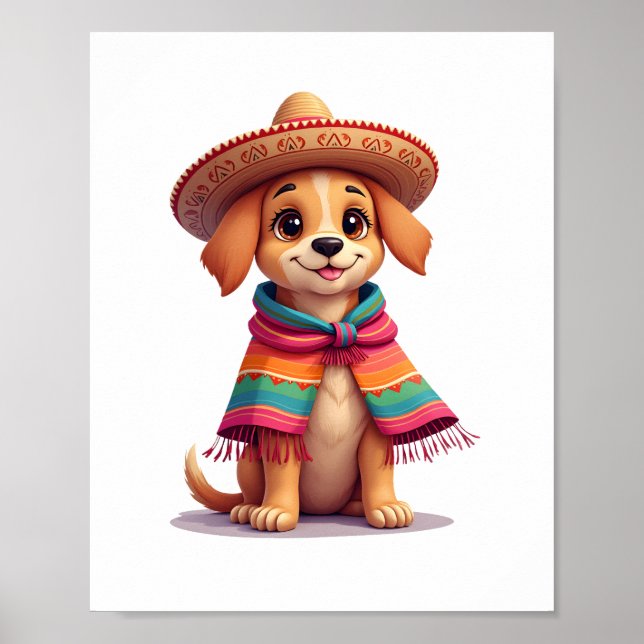 Chihuahua  Mexico  Cinco de Mayo  Funny Dog  (1) Poster (Front)