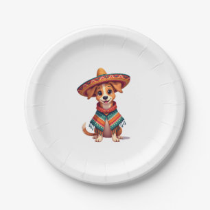 Chihuahua  Mexico  Cinco de Mayo  Funny Dog  (2) Paper Plate