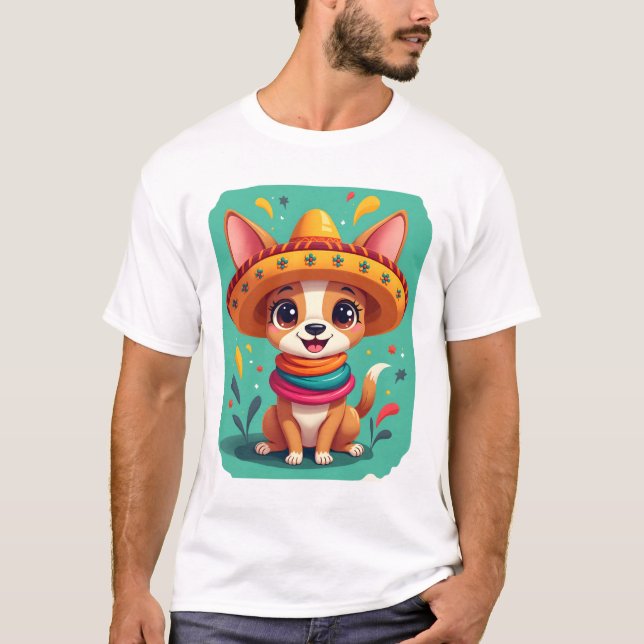 Chihuahua  Mexico  Cinco de Mayo  Funny Dog   (2) T-Shirt (Front)