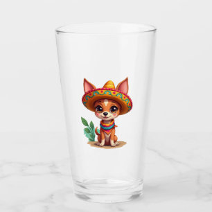 Chihuahua  Mexico  Cinco de Mayo  Funny Dog   (3) Glass