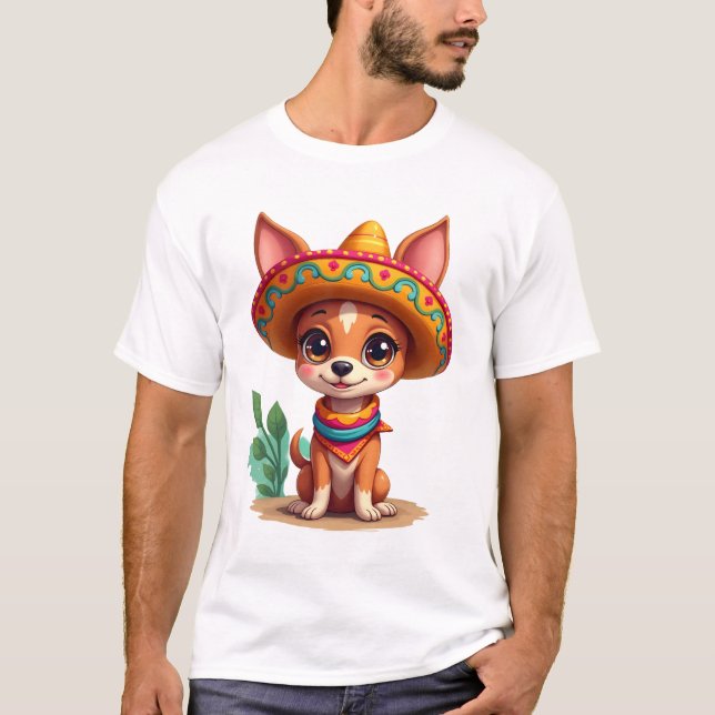 Chihuahua  Mexico  Cinco de Mayo  Funny Dog   (3) T-Shirt (Front)
