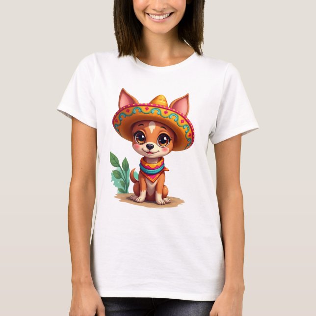 Chihuahua  Mexico  Cinco de Mayo  Funny Dog   (3) T-Shirt (Front)