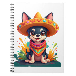 Chihuahua Mexico Cinco de Mayo Funny Dog (5) Notebook