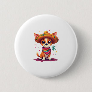 Chihuahua  Mexico  Cinco de Mayo  Funny Dog   (6) 6 Cm Round Badge