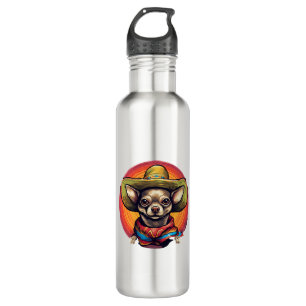 Chihuahua Mexico Cinco de Mayo Funny Dog 710 Ml Water Bottle