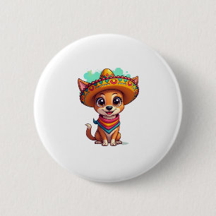 Chihuahua  Mexico  Cinco de Mayo  Funny Dog   (7) 6 Cm Round Badge