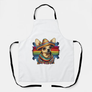Chihuahua Mexico Cinco de Mayo Funny Dog Apron