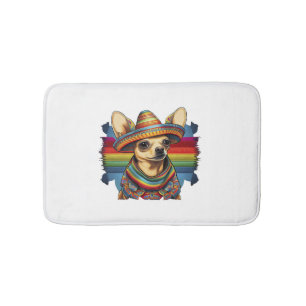 Chihuahua  Mexico  Cinco de Mayo  Funny Dog       Bath Mat