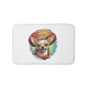 Chihuahua Mexico Cinco de Mayo Funny Dog Bath Mat