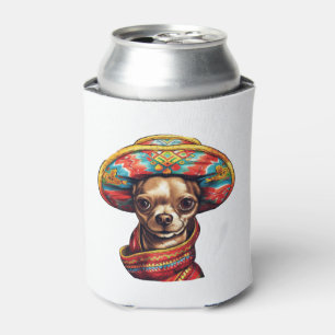Chihuahua  Mexico  Cinco de Mayo  Funny Dog    Can Cooler