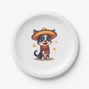 Chihuahua  Mexico  Cinco de Mayo  Funny Dog  Copy Paper Plate