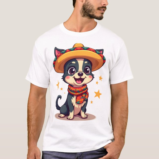 Chihuahua  Mexico  Cinco de Mayo  Funny Dog  Copy T-Shirt (Front)