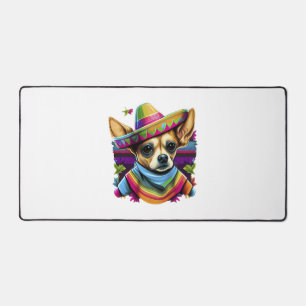 Chihuahua  Mexico  Cinco de Mayo  Funny Dog        Desk Mat