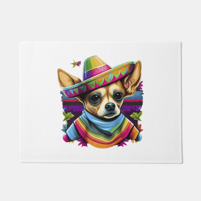 Chihuahua  Mexico  Cinco de Mayo  Funny Dog        Doormat (Front)