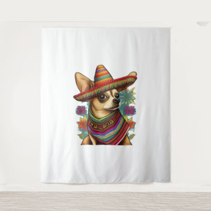 Chihuahua Mexico Cinco de Mayo Funny Dog Tapestry