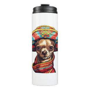 Chihuahua  Mexico  Cinco de Mayo  Funny Dog    Thermal Tumbler
