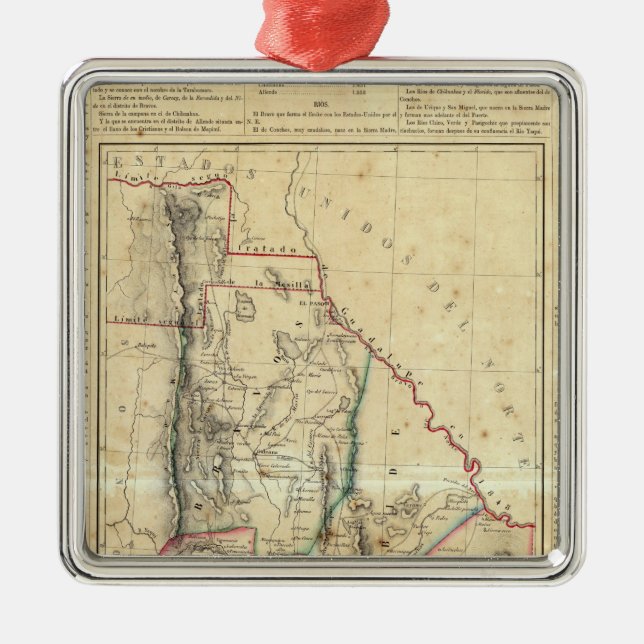 Chihuahua, Mexico Metal Tree Decoration (Front)