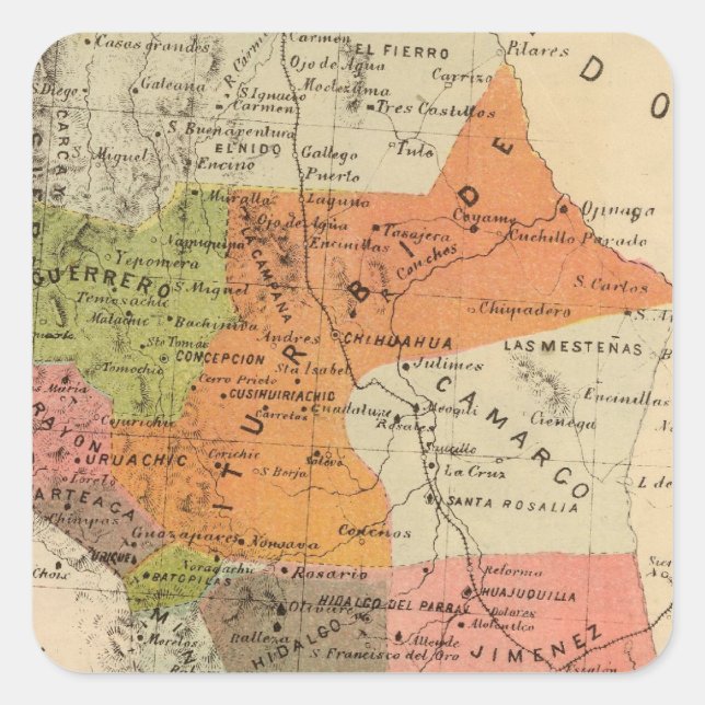 Chihuahua, Mexico Square Sticker (Front)