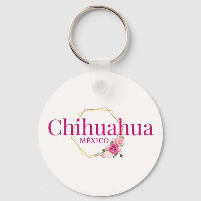 Chihuahua Mexico Travel Destination Bridesmaid  Key Ring (Front)