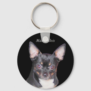 Chihuahua MickeyElvis Keychain