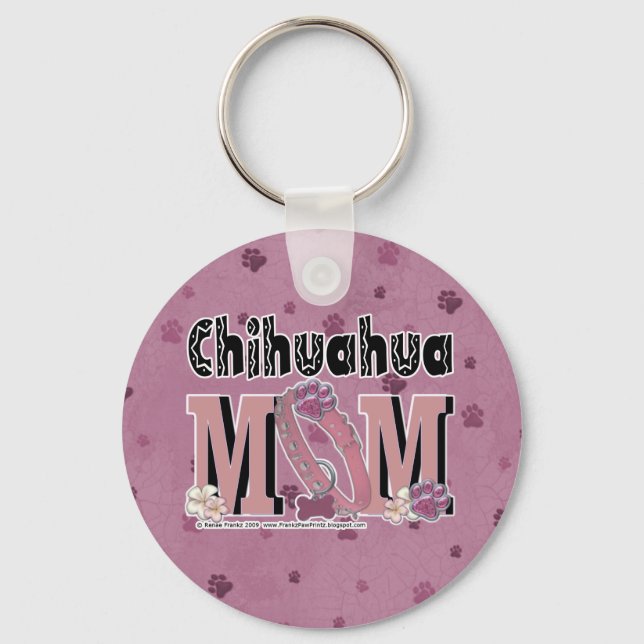 Chihuahua MOM Key Ring (Front)