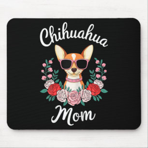 Chihuahua Mom Shirt Women Chihuahua Owner Mothers Mouse Mat